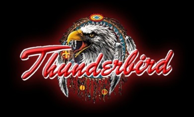 Thunderbird Logo auf schwarzem Hintergrund color mit glow JPG
